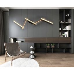 Aviano Rimini lampa podsufitowa 5x11,4 W czarna 7021-506