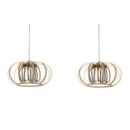 Aviano Salo lampa wisząca 55 W czarna-piaskowa 7033-413