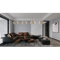 Aviano Salo lampa wisząca 55 W czarna-piaskowa 7033-413