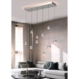 Aviano Quiberon lampa wisząca 55 W szampan-nikiel 7039-1003