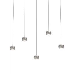 Aviano Quiberon lampa wisząca 27 W szampan-nikiel 7039-503