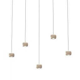 Aviano Quiberon lampa wisząca 27 W piaskowa 7039-513