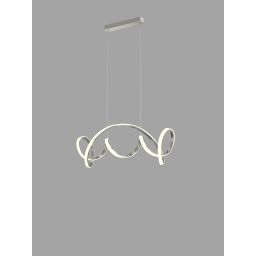 Aviano Toronto lampa wisząca 1x64 W srebrna 7095-0163