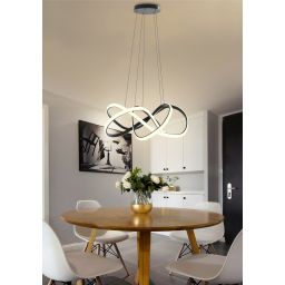 Aviano Arte lampa wisząca 1x138 W czarna 7097-0110