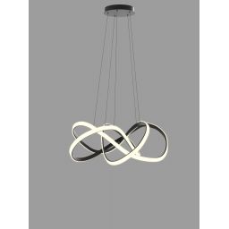 Aviano Arte lampa wisząca 1x138 W czarna 7097-0110