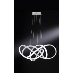 Aviano Arte lampa wisząca 1x138 W srebrna 7097-0163