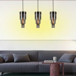 Aviano Grans lampa wisząca czarna-chrom 7211-0310