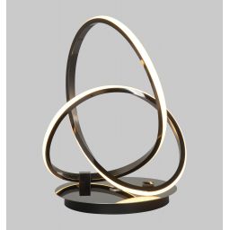 Aviano Bandol lampa stołowa 2x9 W czarna-chrom 8064-105