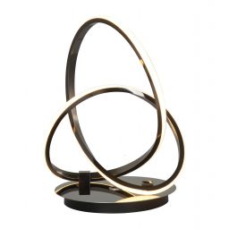 Aviano Bandol lampa stołowa 2x9 W czarna-chrom 8064-105