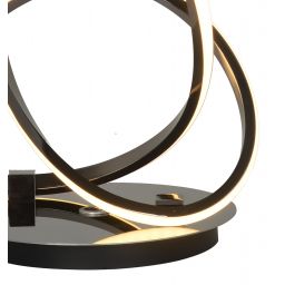 Aviano Bandol lampa stołowa 2x9 W czarna-chrom 8064-105