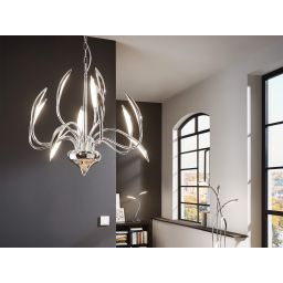 Aviano Hampton lampa stołowa 2x10,4 W chrom 8326-0201