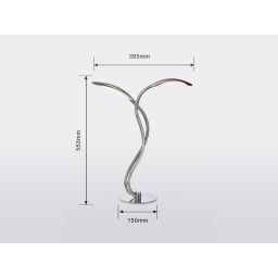 Aviano Hampton lampa stołowa 2x10,4 W chrom 8326-0201