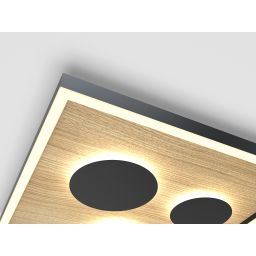 Aviano Dijon plafon 1x40 W czarny 9012-306L