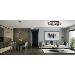 Wofi Nancy lampa podsufitowa 12x3,5 W czarna 9014-1205