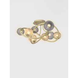 Aviano Metz lampa podsufitowa 8x3,5 W złota 9015-804
