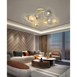 Aviano Metz lampa podsufitowa 8x3,5 W złota 9015-804