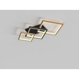 Aviano Matera lampa podsufitowa 3x15,6 W czarna 9022-306M