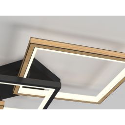 Aviano Matera lampa podsufitowa 3x15,6 W czarna 9022-306M