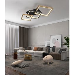 Aviano Matera lampa podsufitowa 3x15,6 W czarna 9022-306M