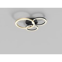 Aviano Bayeux lampa podsufitowa 3x17 W czarna 9042-304