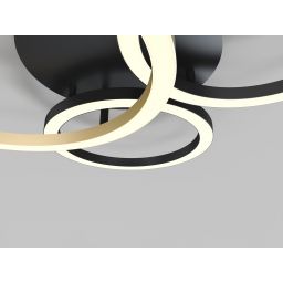 Aviano Bayeux lampa podsufitowa 3x17 W czarna 9042-304