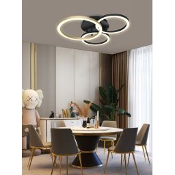 Aviano Bayeux lampa podsufitowa 3x17 W czarna 9042-304