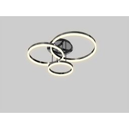 Aviano Perpignon lampa podsufitowa 3x17 W czarna 9049-405