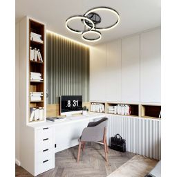 Aviano Perpignon lampa podsufitowa 3x17 W czarna 9049-405