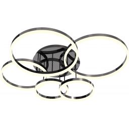 Aviano Perpignon lampa podsufitowa 5x16 W czarna 9049-605