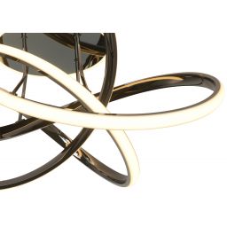 Aviano Bandol lampa podsufitowa 1x56 W czarna-chrom 9064-105