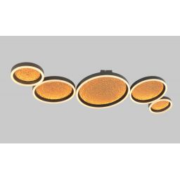 Aviano Bordeaux lampa podsufitowa 72 W czarna-złota 9069-504