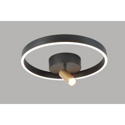 Aviano Pignano lampa podsufitowa 2x18 W czarna-złota 9206-0110