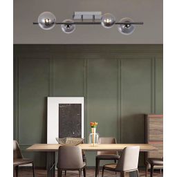 Aviano Sevilla lampa podsufitowa 4x3 W czarna-chrom 9214-0410