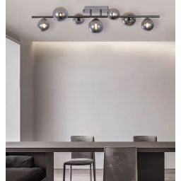 Aviano Sevilla lampa podsufitowa czarna-chrom 9214-0710