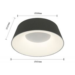 Aviano Sella lampa podsufitowa 1x25 W antracyt 9222-0150