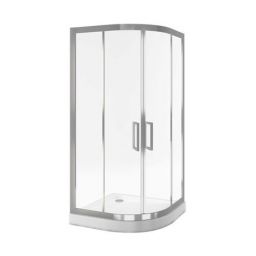 Actima Seria 600 kabina prysznicowa 90x90 cm półokrągła chrom połysk/szkło przezroczyste KAAC.1901.900.LP