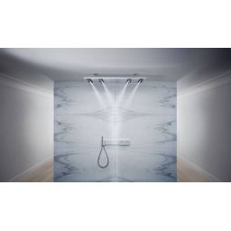 Axor ShowerSolutions deszczownica 120x30 cm prostokątna z ramieniem sufitowym chrom 10637000
