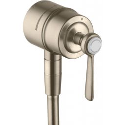 Axor Montreux przyłącze kątowe FixFit Stop z zaworem odcinającym nikiel szczotkowany 16883820