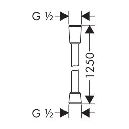 Axor wąż prysznicowy 125 cm chrom 28622000