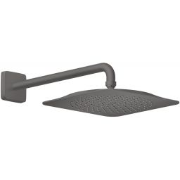 Axor Citterio C deszczownica z ramieniem 27x27 cm kwadratowa czarny chrom szczotkowany 28790340