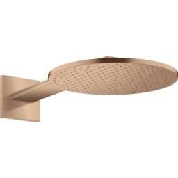 Axor ShowerSolutions deszczownica z ramieniem 30x30 cm okrągła czerwone złoto szczotkowane 35303310