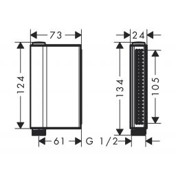 Axor ShowerSolutions One słuchawka prysznicowa chrom 45720000