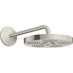 Axor One deszczownica 28 cm okrągła z ramieniem ściennym stal szlachetna optyczny 48491800