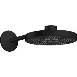 Axor One deszczownica 28 cm okrągła z ramieniem ściennym czarny mat 48492670