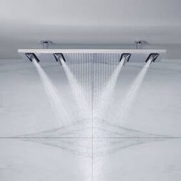Axor ShowerSolutions deszczownica 120x30 cm prostokątna z ramieniem sufitowym chrom 10637000
