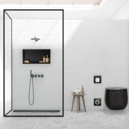 Balneo Duplex Next Black odpływ liniowy 80 cm czarny BLK80N