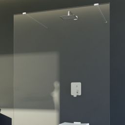 Besco Aveo Due Walk-In ścianka prysznicowa 100 cm chrom błyszczący/szkło przezroczyste AVD-100-195C