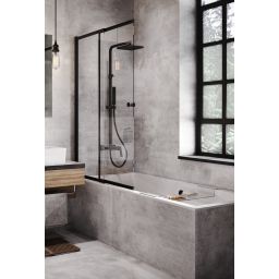 Besco Aspira zestaw prysznicowy ścienny czarny mat BP-AN-CZ