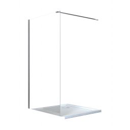 Besco Aveo Walk-In ścianka prysznicowa 100 cm chrom/szkło przezroczyste AV-100-195-C