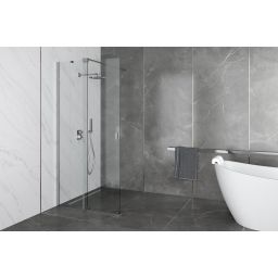 Besco Vayo Walk-In ścianka prysznicowa 100 cm chrom/szkło przezroczyste VY-100-200C